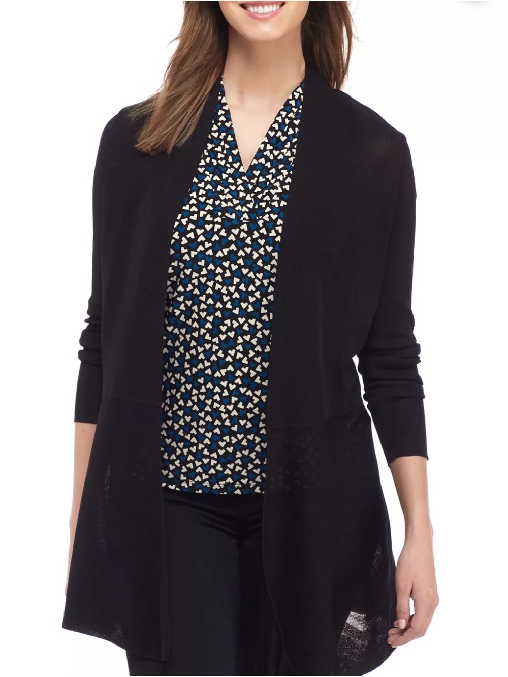 Anne Klein Open Front Longline Cardigan XXL NWT!